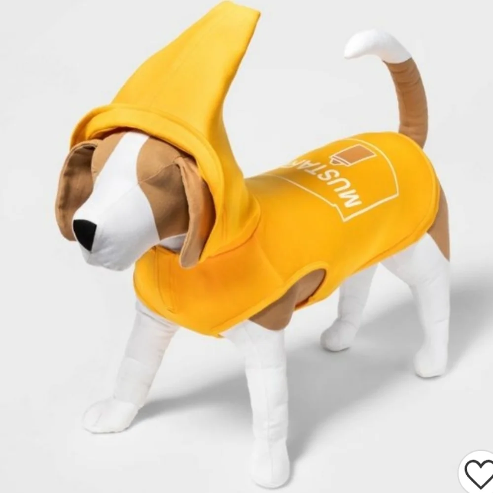 Hyde & EEK! Boutique™ Mustard Hoodie Dog Costume - Size M - Picture 4 of 8